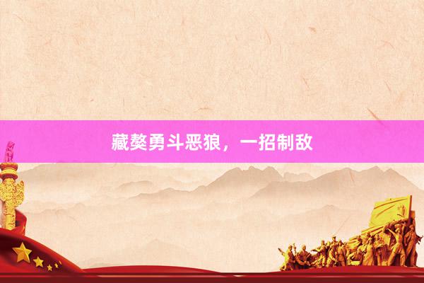 藏獒勇斗恶狼,一招制敌